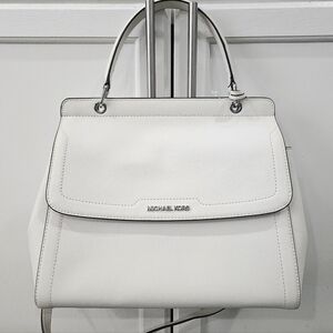 NEW Michael Kors Talia Satchel Flap Bag Saffiano Leather Crossbody